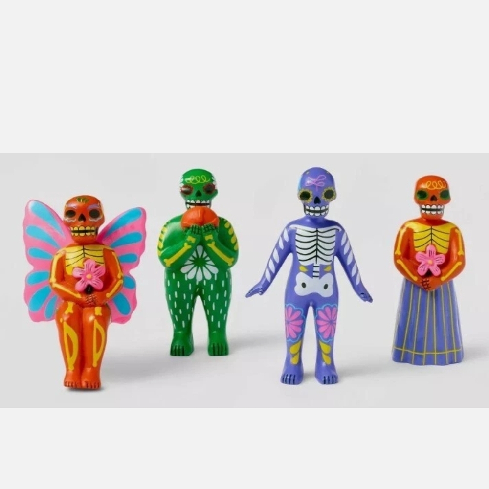 Colorful Day of the Dead Figurines